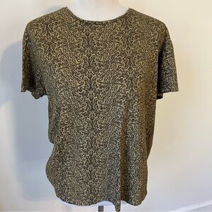 SOL See Of Life Psychedelic Print Tee Women’s M Boho Abstract Top